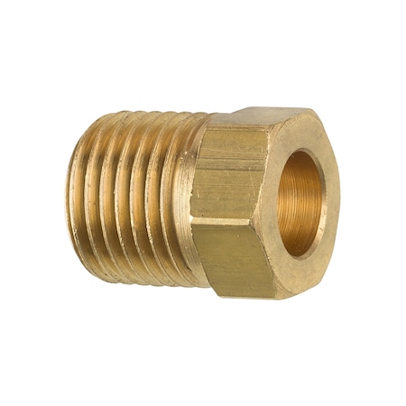 Brass Tube Nut, 1/4 Tube (7/16-24 Inverted), 1/bag